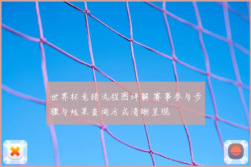 世界杯竞猜流程图详解 赛事参与步骤与结果查询方式清晰呈现